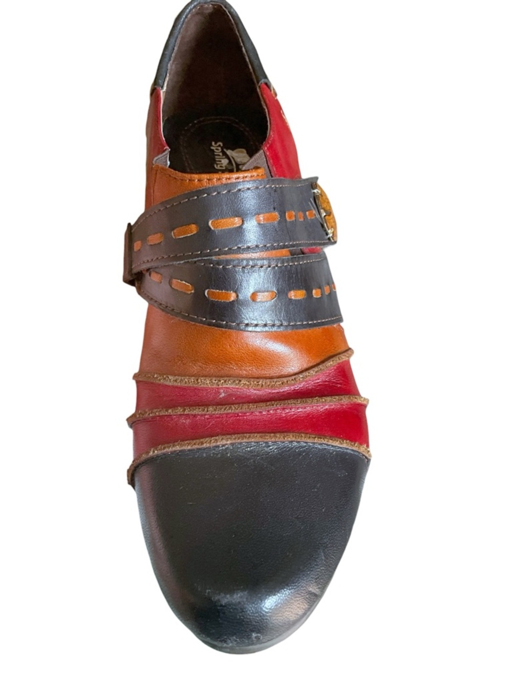 Spring Step (L'Artiste) Wondrous Ankle Booties Shoes Leather Heels Sz 39 / 8.5 - Picture 9 of 14